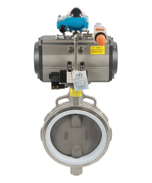 Stainless Steel Pneumatic Center-line Butterfly Valve 