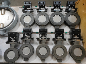 Handle double eccentric butterfly valve 