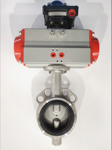 Stainless Steel Pneumatic Center-line Butterfly Valve 