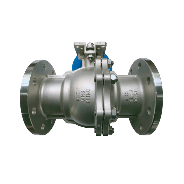 High Platform Flange Ball Valve stainless steel