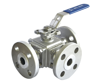 High Platform Three Way Ball Valve