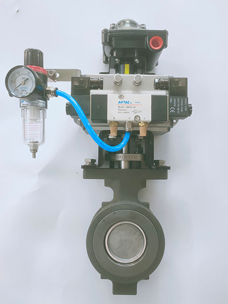 Pneumatic High Perfomance Butterfly Valve