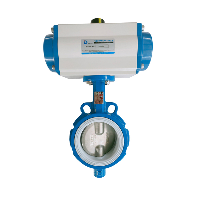 Pneumatic Centerline PTFE Corrosion-Resistant Butterfly Valve。