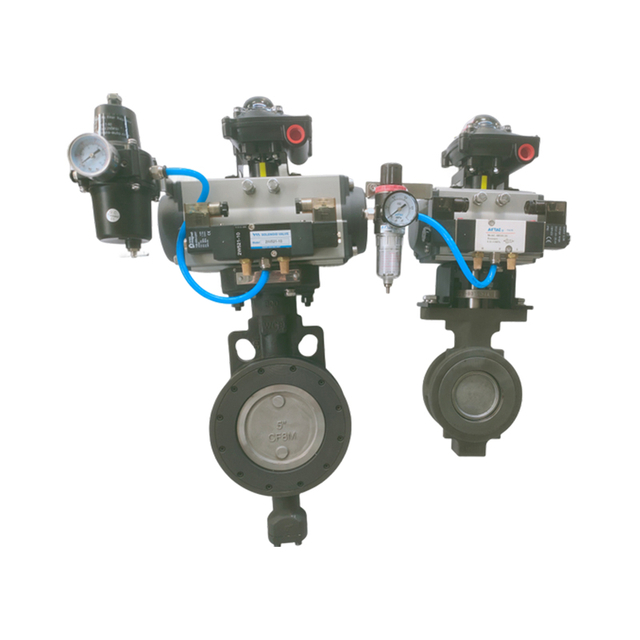 Wafer Double Eccentric High Performance Pneumatic Butterfly Valve