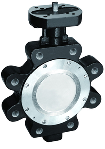 Lug type double eccentric high performance butterfly valve