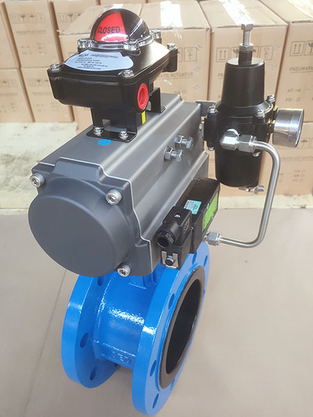 Pneumatic butterfly valve 