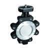 Lug type double eccentric high performance butterfly valve