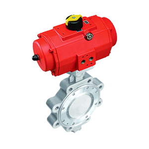 acutuated double eccentric high performance butterfly valve