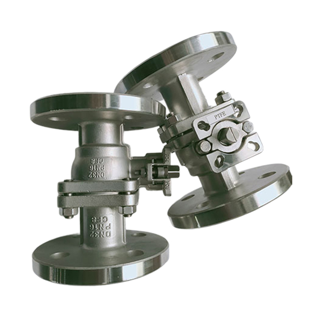 High platform flange ball valve