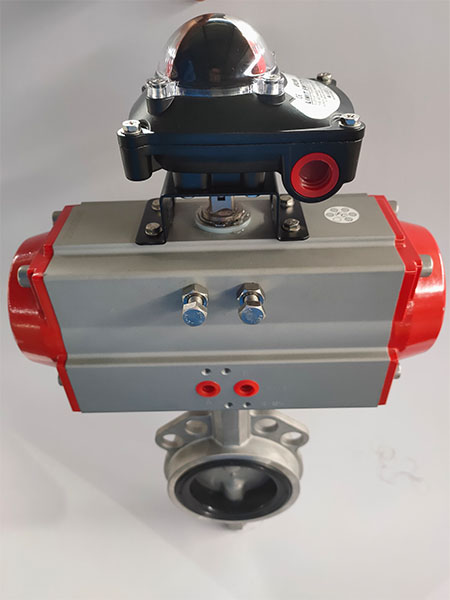 Pneumatic butterfly valve 