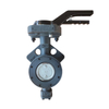 lever double eccentric butterfly valve