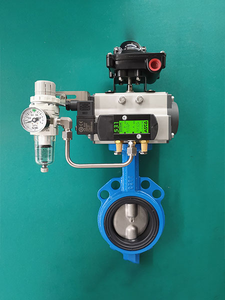 Pneumatic butterfly valve 