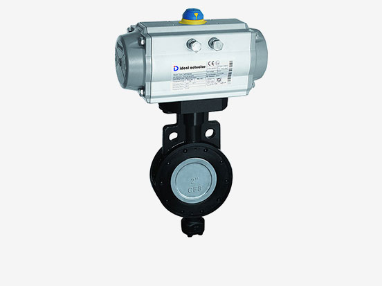  Pneumatic Double Eccentric High Performance Butterfly Valve WCB Carbon Steel (wafer)