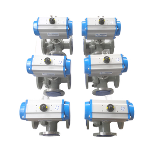 Stainless Steel Pneumatic High Platform Flange Ball Valve