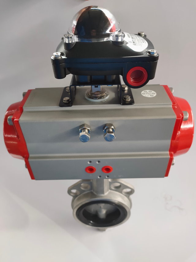 Stainless Steel Pneumatic Center-line Butterfly Valve 