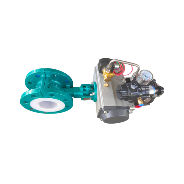 Pneumatic flange butterfly valve